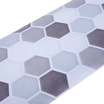 Udskiftning Moderne Sekskantet Decal Fliser Wall Sticker Til Køkken, Badeværelse Kit