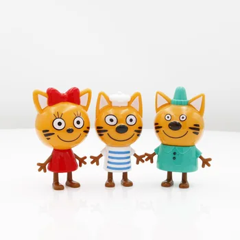 2021 Nye Hot 5pcs Glade for Tre Killing russiske Action Figur Toy barn Katte e Kat Model Doll Kid Legetøj Børn Julegave
