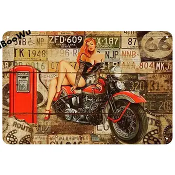 Motorcykel Plakat Vintage Retro Metal, Tin Plade Tegn Plade, Pub, Bar Garage Hjem Wall Decor 20x30cm