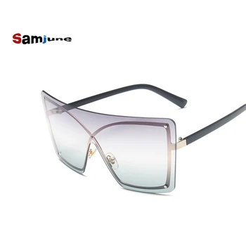 Samjune Mode, store Solbriller Brand Designer Kvinder Goggle solbriller Gradient-Pladsen Vintage Solbriller UV400 Nuancer