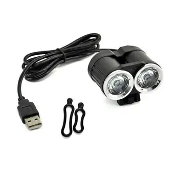 Sandt 2000LM 2 X XML T6 LED USB Vandtæt Lampe bike Cykel Forlygte Cykling Bærbare 4 Tilstande Lys med ekstra O-ringe P30