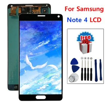 Samsung Galaxy Note 4 N910 N910C N910A N910F N910H Note4 LCD-Skærmen Visningen Tryk Digitizer Assembly Udskiftning +Værktøjer