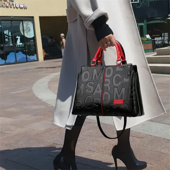 Høj Kvalitet i Ægte Læder Kvinder Taske og Håndtasker 2020 Berømte Designer Mode Skulder Messenger Tasker Stor Kapacitet Totes