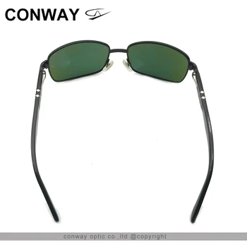 Conway Retro Square Solbriller til Mænd, Kvinder Metal Legering Sol Briller UV-Beskyttelse Nuancer Briller Brand Design