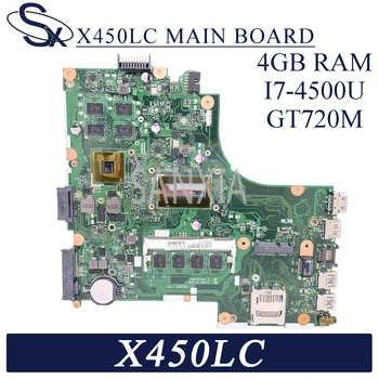 KEFU X450LC Laptop bundkort til ASUS X450LC X450LD X450LB X450L oprindelige bundkort 4GB-RAM, I7-4500U GT720M-2 GB