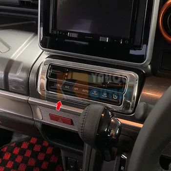 Holdbar Bil, boligindretning Tilbehør til Suzuki Spacia Brugerdefinerede SUS304 Bil A/C Switch Panel Dækker Styling, Auto Klistermærker