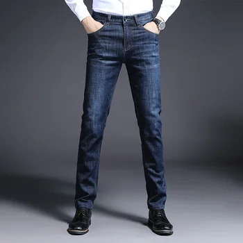 Jeans-Mænd Mode Slim Fit Mænd, er Denim Bukser Casual Herre Jeans til Mænd Bukser Skinny Jeans Mænd Lige sort blå Denim Bukser
