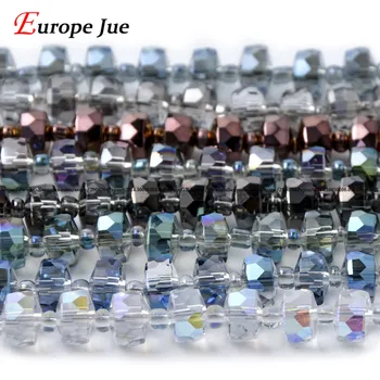 Halvdelen AB Runde Form Fornemme Østrigske Krystal Perler i Høj Kvalitet, 8mm 50stk Løse Perler Rondelles Glas Kugle Armbånd Smykker DIY