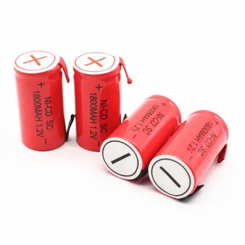 NYE SC batteri subc batteri genopladelige nicd-batteri udskiftning 1,2 v akkumulator, der er 1800 mah strøm bank