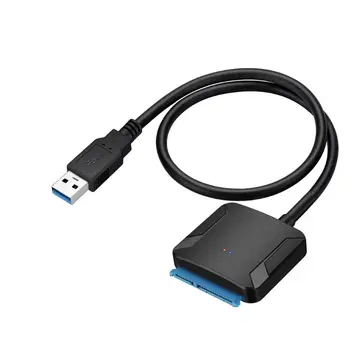 SATA til USB Adapter, USB 3.0 og Sata-3 Kabel Konverter til 2.5 3.5 i HDD med en SSD Harddisk, USB-Sata Adapter