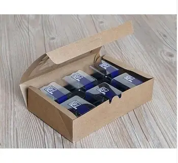 270x135x60mm Retro Mini Kraftpapir Kasse,DIY Bryllup Gave Fordel Kasser,Part Candy Box,Kage Box Emballage