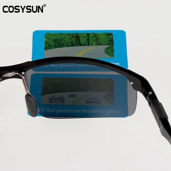COSYSUN Mærke Kørsel Briller Polariserede Solbriller Mænd Sport Goggle Mænd Aluminium Legering Polariseret Linse drivere 