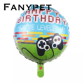 Engros 50stk/masse Video Game Controller Folie Helium-Ballon tillykke med Fødselsdagen Niveau Op Ballon Fødselsdag Part Indretning