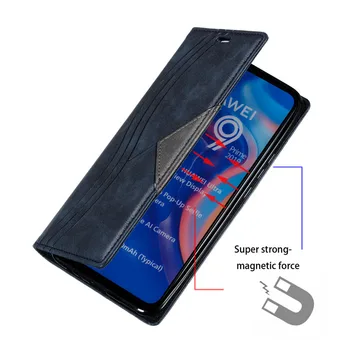 Retro Læder Magnetic Sagen for Huawei S Smart Z-Flip Wallet Cover på for Huawei S Smart Plus 2019 PSmart 2019 Telefonen Tilfælde Fundas