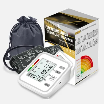 Elektronisk blodtryksapparat overarm Automatiske Blodtryksmålere BP Overvåger puls Puls meter