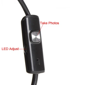 2M 5.5 m/7 mm Linse USB Endoskop Kamera Vandtæt Fleksibel Wire Snake Rør Inspektion Endoskop Til OTG-Kompatible Android-Telefoner