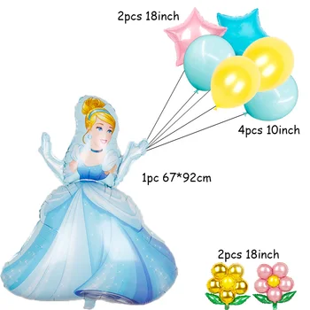 1 sæt Disney Elsa Olaf Snow White Ariel, Prinsesse Balloner Fødselsdag, bryllup Part Dekorationer Høj Kvalitet Kids Legetøj Luft Globos