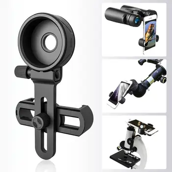 2020 Nye Bærbare Stå Mikroskop Adapter Clip Kikkert Monokulare Spotting ScopesUniversal Mobiltelefon, Kamera Adapter Indehaveren