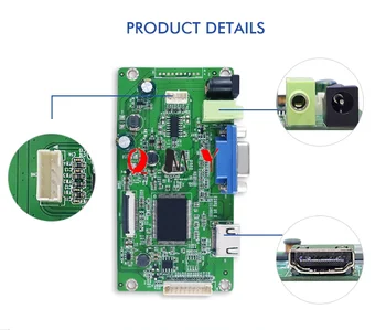 Gratis forsendelse kit til HB140FH1-401 N173HGE-E21 N156HCE-EBA NV133FHM-N41 HDMI + VGA-LCD-LED LVDS EDP-Controller Board-Driver