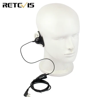 Retevis K-316 D Form 2Pin Ear Hook-Headset Mikrofon Til Kenwood Retevis H777 Baofeng UV-5R Walkie Talkie C9031