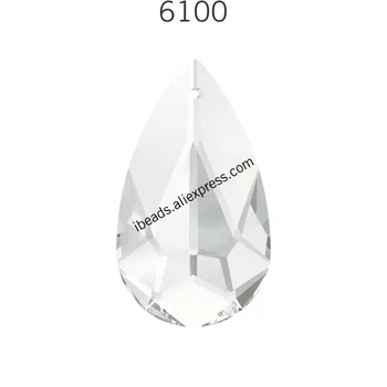 (1 stk) Oprindelige Krystal fra Swarovski 6100 Dråbeformet pendel Lavet i Østrig løs rhinestone for DIY smykker at gøre