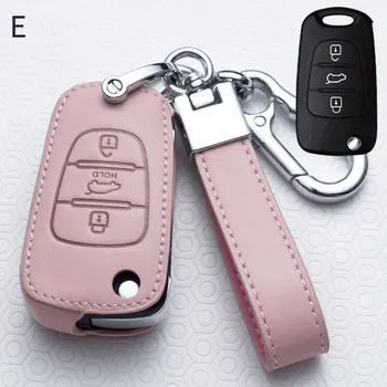 Leather Car Key Cover Key Case for Kia KX3 KX5 K3S RIO Ceed Cerato Optima K5 Sportage R Sorento Car Styling Protect Ring