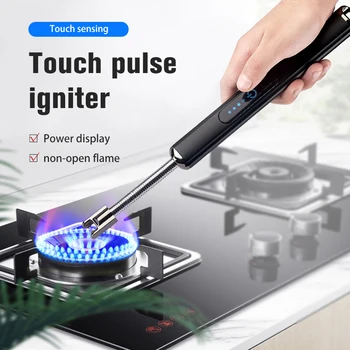 360 Graders Fleksible USB-Elektriske Tændere Lange Køkken Genoplade Cigarettænder Vindtæt Plasma-Bue Lighter Gadgets For Kvinder