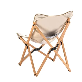 Udendørs folde stol af træ Ultralette Bærbare Afslapning stol Camping Fiskeri Picnic Strand Stol Sæde