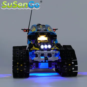 SuSenGo LED Lys Kit Til 42095 Technic Fjernstyret Stunt Racer , (Model Ikke Inkluderet)