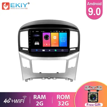 EKIY 2.5 D-IPS Android 9.0 4G Bil DVD-Afspiller Til Hyundai H1 Grand Starex-18 Stereo Radio, båndoptager Video GPS Mms