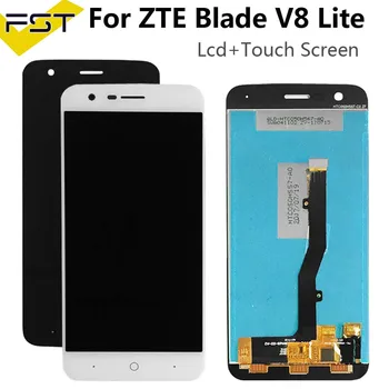 Sort/Hvid For ZTE V8 Lite LCD Display+Touch Screen Samling Reservedele Mobiltelefon Tilbehør+Værktøj+Lim