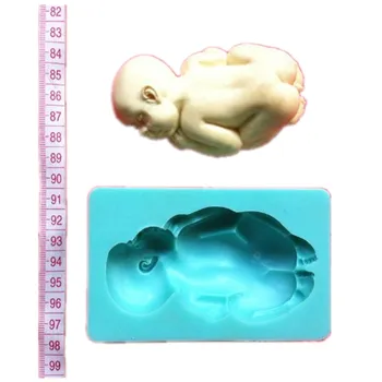 3D-GIGANT Sovende Baby, Spædbarn Silikone Forme Fondant Skimmel Kage Udsmykning Skimmel Sæbe, Chokolade DIY-Skimmel