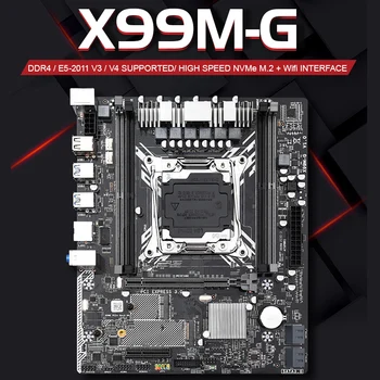 X99 bundkort sæt med Xeon E5 2630LV3 LGA2011-3 CPU 2 X 8GB =16GB 2400MHz DDR4 hukommelse NVME M. 2 slot