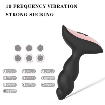 10 Hastigheder Fjernbetjening Anal Vibrator, der Vibrerer Prostata Massager Butt Plug Vagina Anus Stimulator Sex Legetøj til Mænd Mandlige Homoseksuelle
