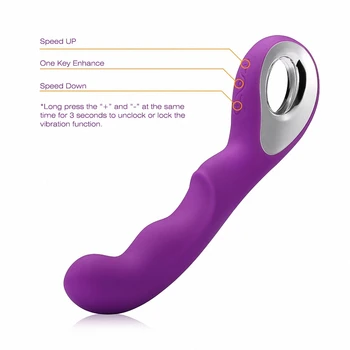10 Speed Dildo G Spot Vibrator Genopladelig Vandtæt Magic AV Wand Vagina, Klitoris Massager Stimulator Sex Shop Legetøj Til Kvinder