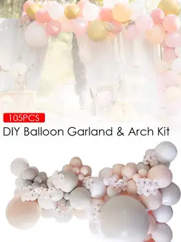105PCS Garland Kit Macaron Farvede Balloner festartikler Til Bryllup, Fødselsdag Part Dekorationer Baby Brusebad Dekoration