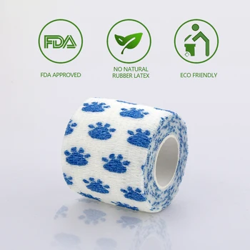 Elastisk Bandage Sammenhængende Bandager Eud-Wrap Selvklæbende Bandage Selvklæbende Wrap Ikke-Vævet Hunde Selskabsdyr & Ankel Forstuvninger