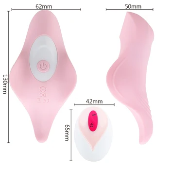 IKOKY Usynlige Trusser Vibrator Bærbare Butterfly Dildo Vibrator G Spot Klitoris Stimulator Fjernbetjening Sex Legetøj til Kvinder