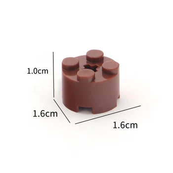 50STK masse DIY byggesten Tykke Mursten Cylinder 2x2 Prikker Pædagogiske Kreative Størrelse Kompatibel Med lego Legetøj for Børn