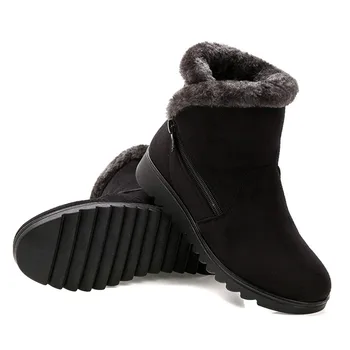 2020 vinter sko Kvinde sne støvler til kvinder ankel støvler casual fashion fladskærms varme bløde sko kvindelige damer botas mujer