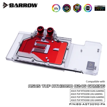 Barrow 3080 3090 GPU Vand Blokere for ASUS TUF 3090/3080 Gaming, Fuld Dækning 5v ARGB GPU Køler, BS-AST3090-PA