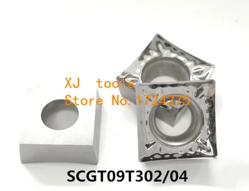 Gratis Forsendelse 10stk SCGT09T302/SCGT09T304 Dreje hårdmetal Aluminium skær,Kniv for SSSCR/SSDCN Indehaveren,der er Egnet til Aluminium
