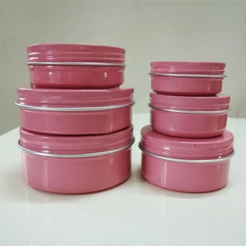 30g 50 g 60 g 80 g 100g 150g Tom Aluminium Jar Kosmetiske Metal Opbevaring Flaske Lotion Creme Container Sort Pink Sølv Hvid Guld