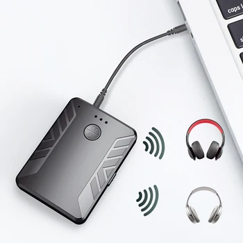 T19 Bluetooth-5.0 o Sender og Modtager Opkald 3 i 1 TV Computer Dual Sender En til To Adapter