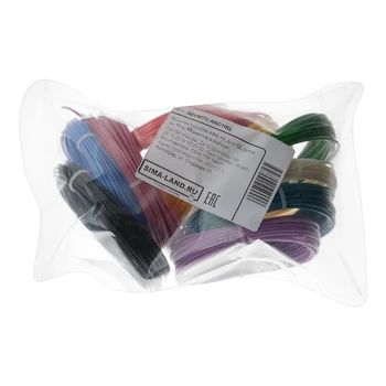 Plast LuazON ABS-10, for 3D-penne, 10 farver på 10 meter 3819072