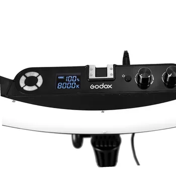 Godox LR180 Led-Ringen Lys Fotografiske Belysning Foto Studio Selfie Stick Ring Udfylde Lightting Ringlight Fotografering+ AC-Adapter