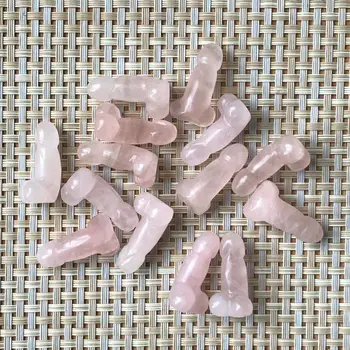Naturlig kvarts krystal sten håndskårne kvindelige toy håndværk crystal kreative tilbehør