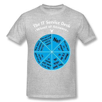 IT-Service Desk Hjul Af Svar Casual T-Shirt, Mænds Tøj Hot Salg Computerens operativsystem linux Nørd t-Shirt