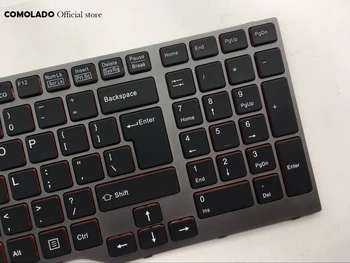 OS-Internationale Laptop Tastatur For Fujistu E754 Lifebook E557 E753 E756 E554 E556 CP670825-03 Med Grå Ramme OS Layout