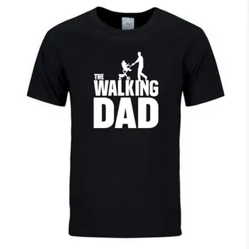 Nye mænd Sommer mode Walking Far, fars Dag Gave Mænd er Sjove T-Shirt med Korte Ærmer Bomuld Nyhed Mænd Tshirt Plus Størrelse